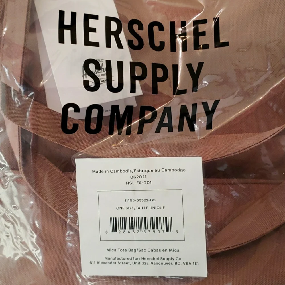 Hershel Supply Co Mica polyester canvas tote bag